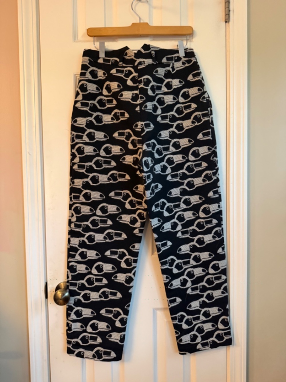 Henrik Vibskov Toucan print High-Waisted Pants - Picture 4 of 7